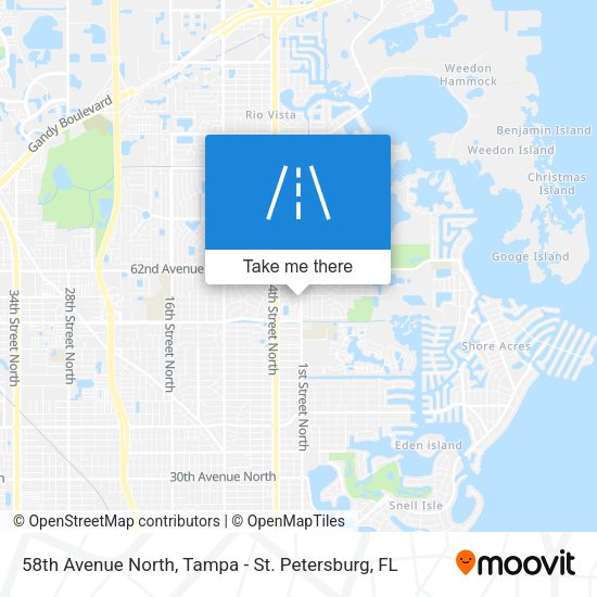 58th Avenue North map