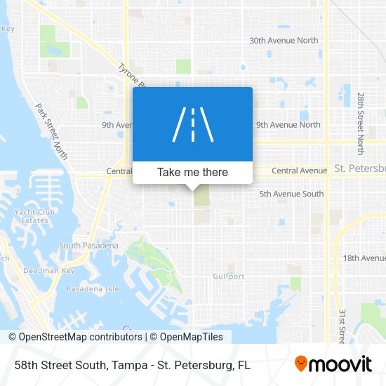 Mapa de 58th Street South