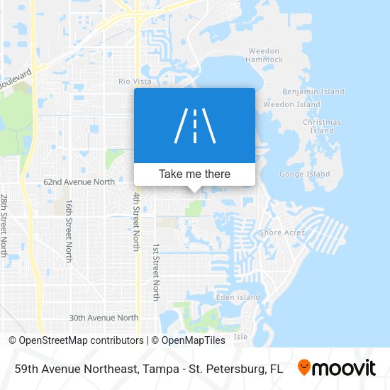 Mapa de 59th Avenue Northeast