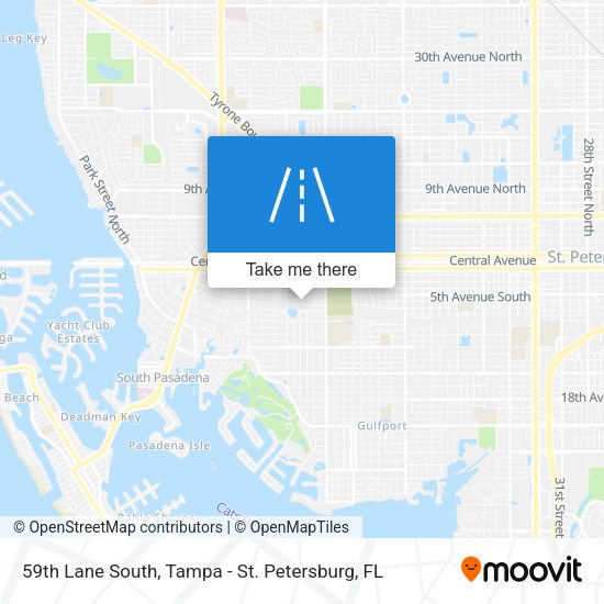 59th Lane South map