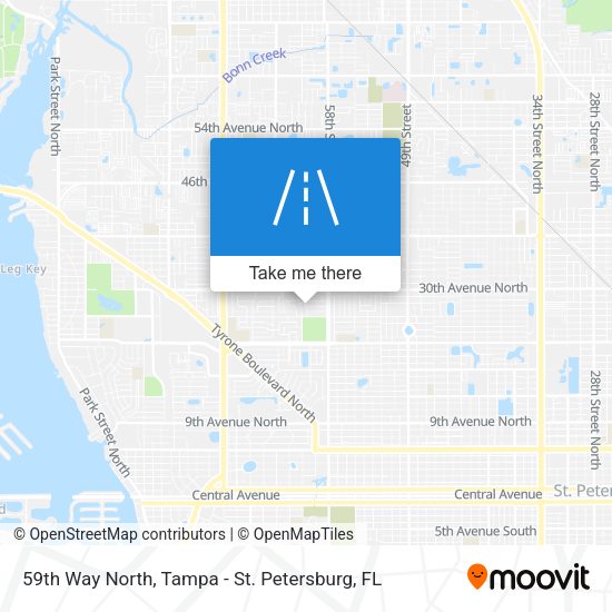 59th Way North map