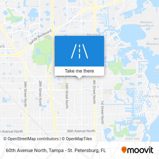 60th Avenue North map