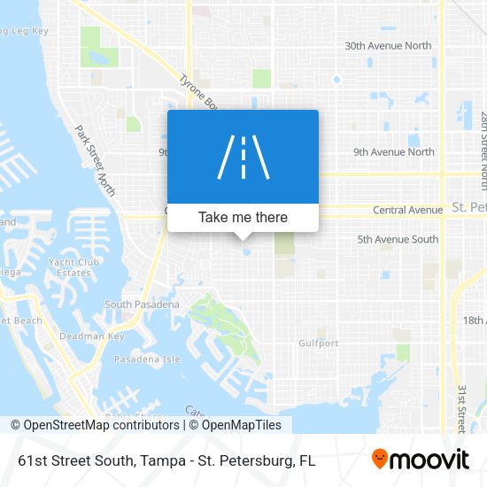 Mapa de 61st Street South