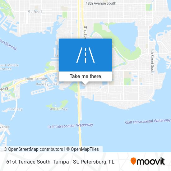 61st Terrace South map