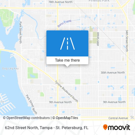 62nd Street North map