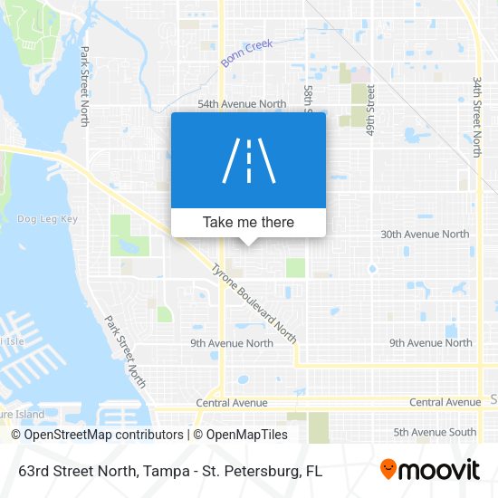 Mapa de 63rd Street North