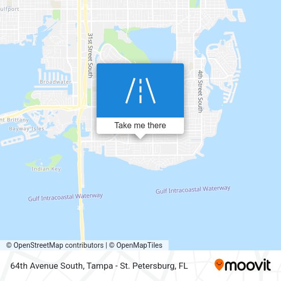 64th Avenue South map