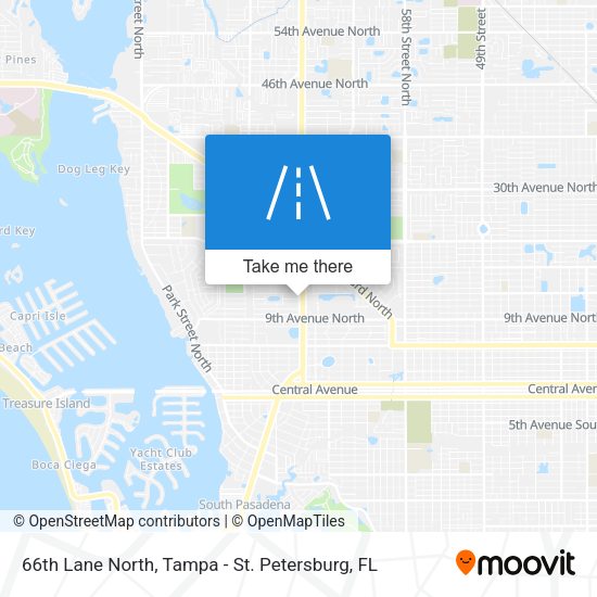 66th Lane North map