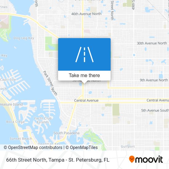 66th Street North map