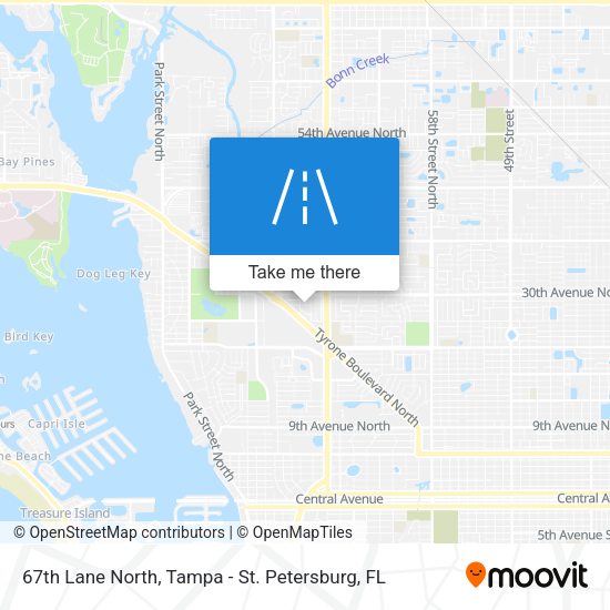 67th Lane North map
