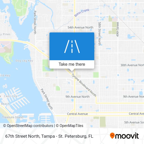 Mapa de 67th Street North