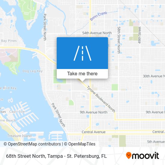 Mapa de 68th Street North