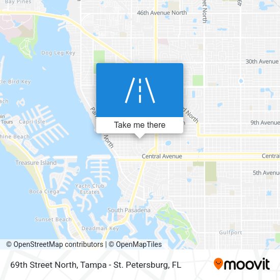 69th Street North map