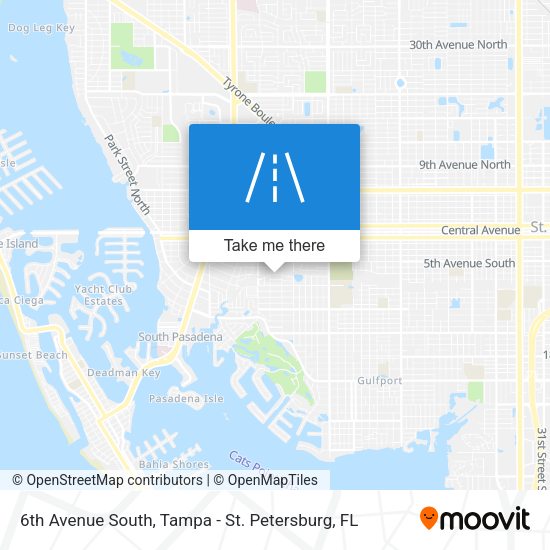 6th Avenue South map