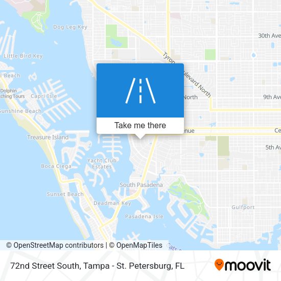 Mapa de 72nd Street South