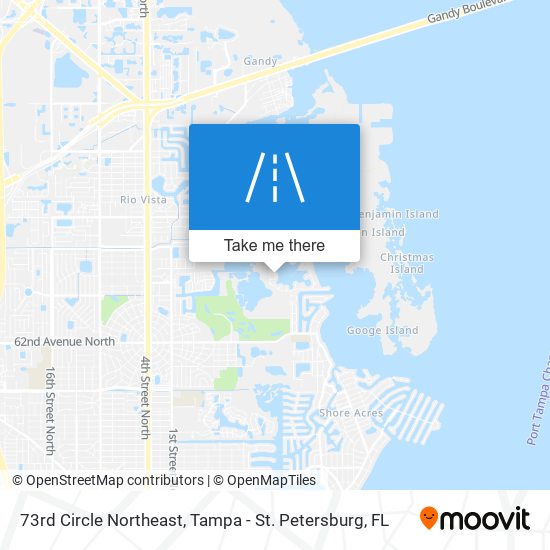 73rd Circle Northeast map