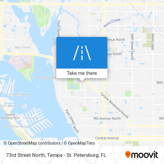 73rd Street North map