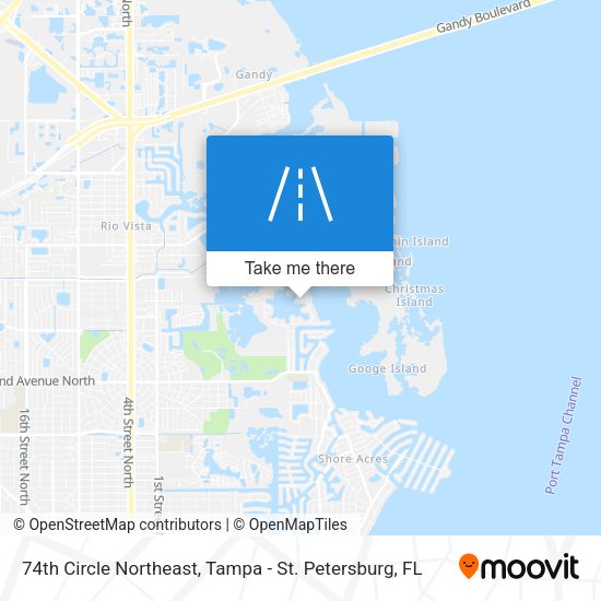 74th Circle Northeast map