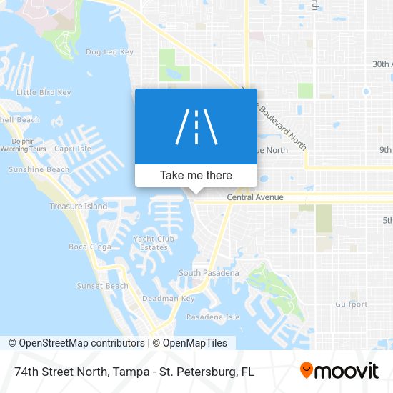 74th Street North map
