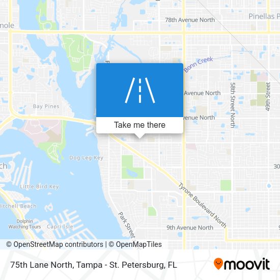 75th Lane North map