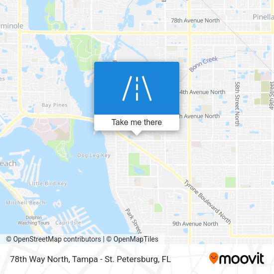 78th Way North map