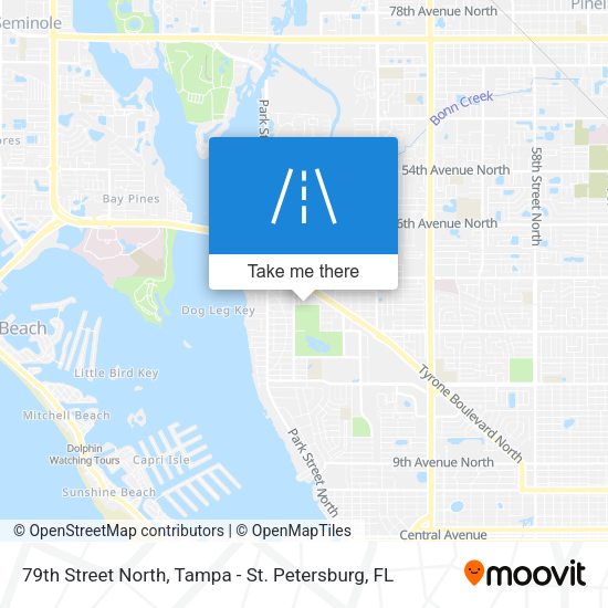 Mapa de 79th Street North