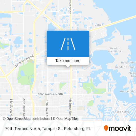 79th Terrace North map