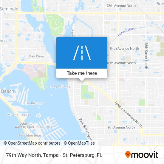 79th Way North map
