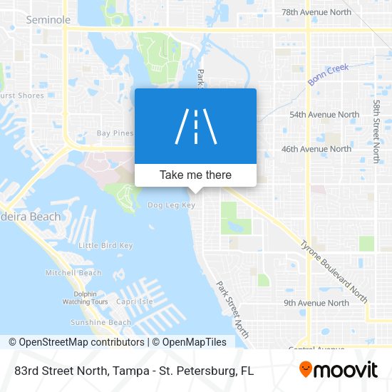 83rd Street North map