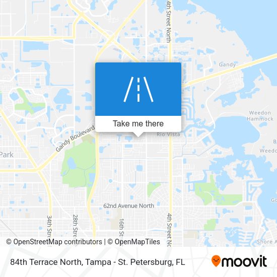 84th Terrace North map