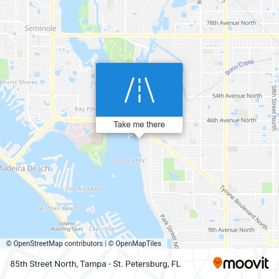 85th Street North map