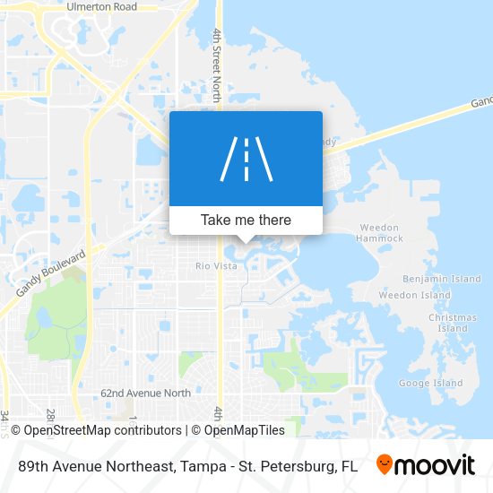 89th Avenue Northeast map