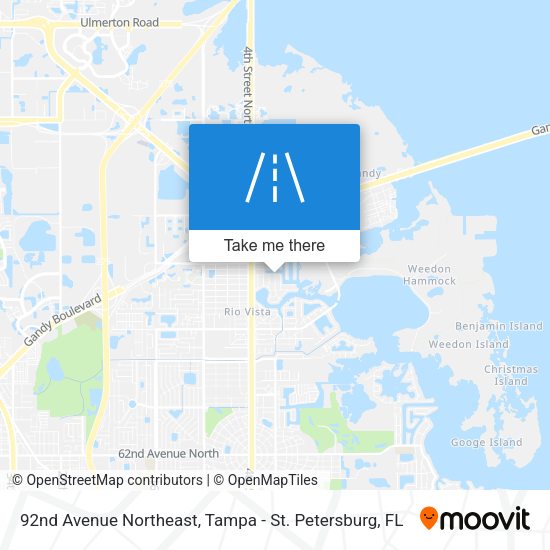 92nd Avenue Northeast map