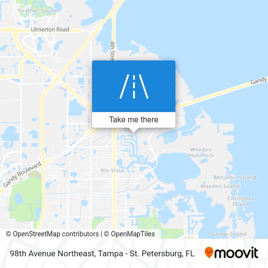 98th Avenue Northeast map