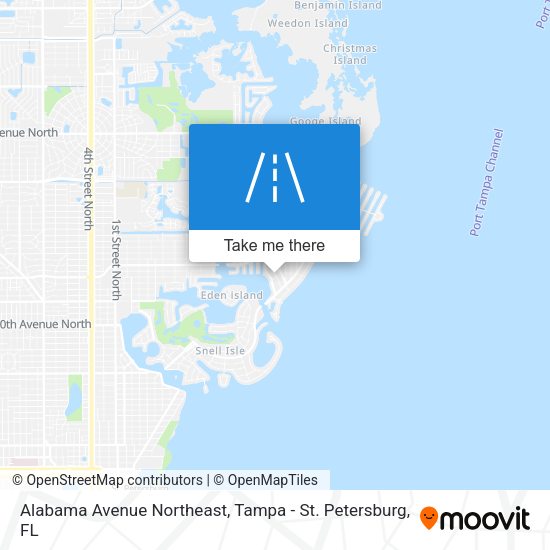 Alabama Avenue Northeast map