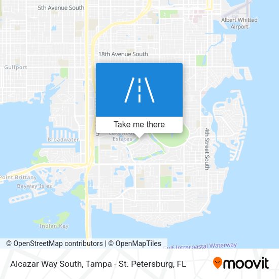Alcazar Way South map