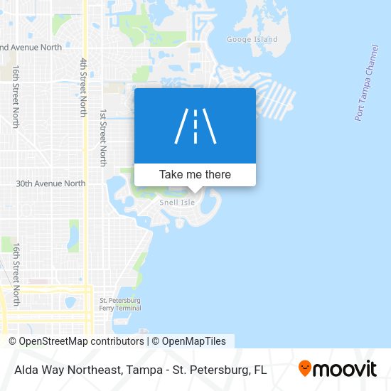 Alda Way Northeast map
