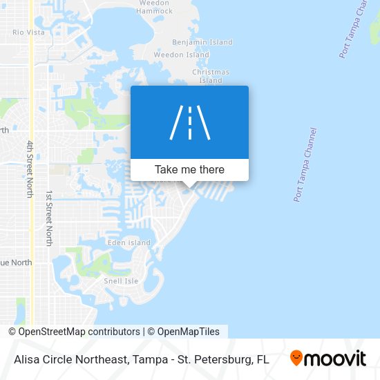 Alisa Circle Northeast map