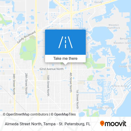 Mapa de Almeda Street North