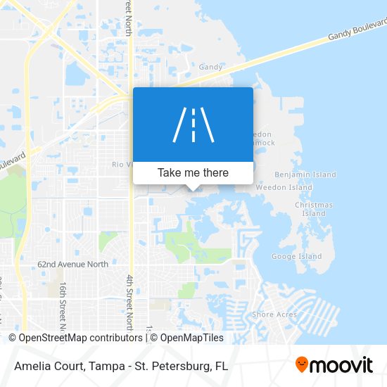 Mapa de Amelia Court