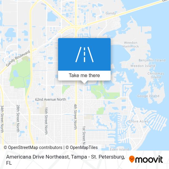 Mapa de Americana Drive Northeast