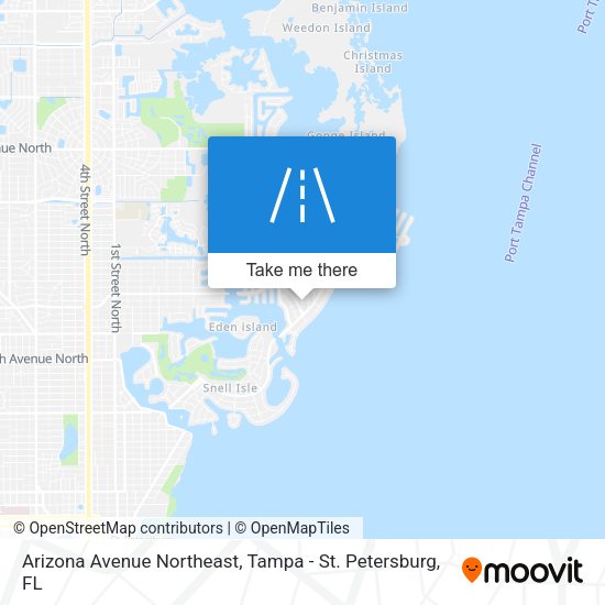Mapa de Arizona Avenue Northeast