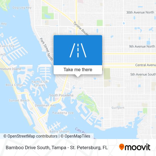 Bamboo Drive South map
