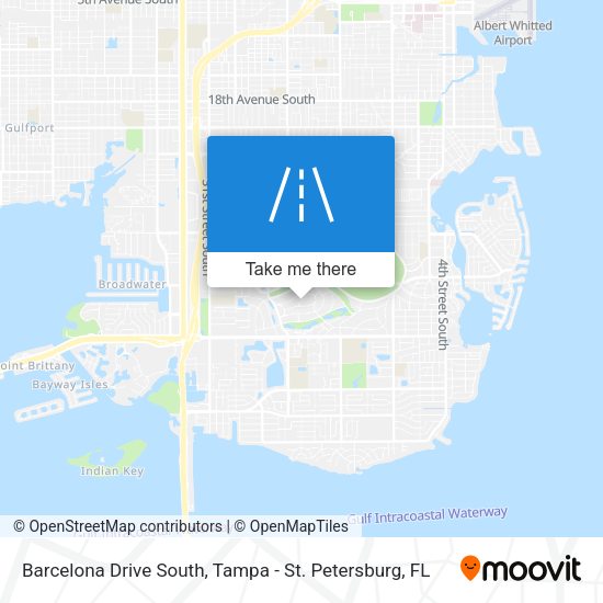 Mapa de Barcelona Drive South