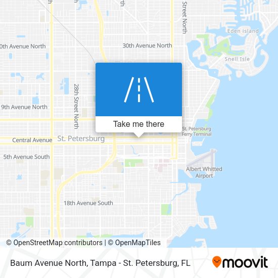 Baum Avenue North map