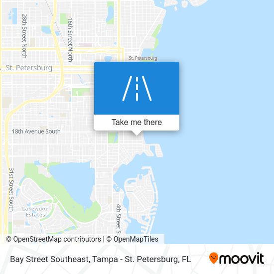 Bay Street Southeast map