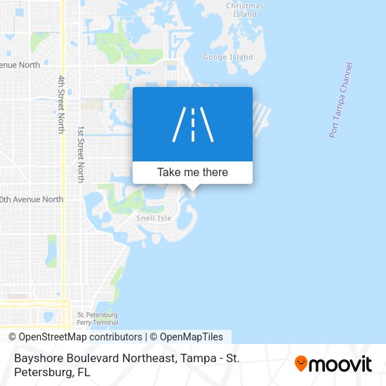 Mapa de Bayshore Boulevard Northeast