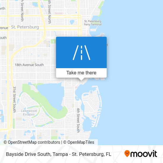 Mapa de Bayside Drive South