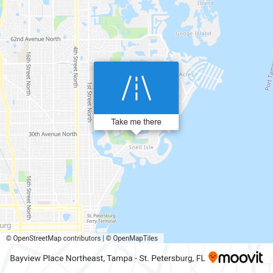 Mapa de Bayview Place Northeast