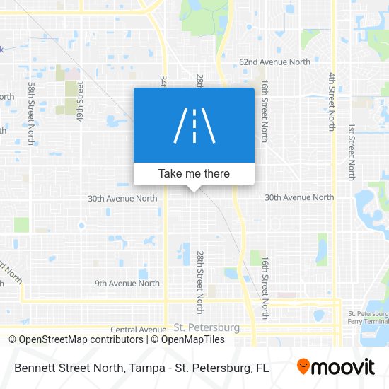 Mapa de Bennett Street North